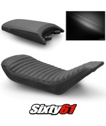 Husqvarna Svartpilen 701 Sedile Cover 2018-2023 Vintage Nero Luimoto Pelle - $309.98