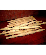 NEW UNFINISHED MAPLE SPINDLE 9&quot; LONG WITH 3/8&quot; TENON 10 PIECES E - $25.91 CAD