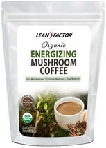 Organic Energizing Mushroom Coffee with 3 Organic Medicinal Mushrooms (10 oz) - £23.96 GBP