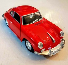 Motor Max 1961 Red Porsche 356B Diecast Metal Car 1:24 scale 7&quot; Trunk Do... - £23.15 GBP