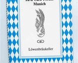 Lowenbraukeller Menu Munich Germany 1997 Java Card Forum  - £14.24 GBP