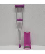 2010 Enertec Purple Crutch &amp; Cast for 18&quot; Doll - OG, American Girl - $13.50
