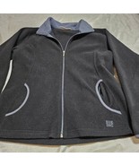 Vtg Wilson Fleece Jacket Anti Pill Athletic Full Zip Y2K Black Mens Medium  - €9,38 EUR