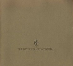 ORIGINAL Vintage 1977 Lincoln Continental Oversize Sales Brochure Book - £23.21 GBP