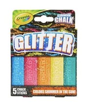 Crayola Sidewalk Chalk with Glitter for Special Effects 5 Sticks - £7.60 GBP