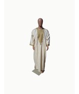 Traditional Handmade Tuareg Boubou With Pant, Moroccan Embroidered Weddi... - $295.00