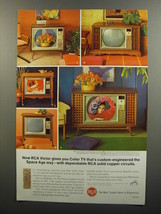 1966 RCA TV's Ad - Now RCA Victor gives you Color TV that's custom-engineered  - $18.49