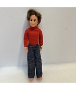 Vintage Mattel Sunshine Family Dad Male Doll 9&quot; Rooted Dark Hair 1973 - $4.04 CAD