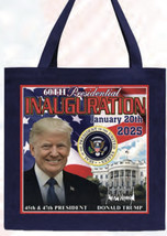 TRUMP 2025 INAUGURATION TOTE BAG w SIGNATURE REPUBLICAN GOP MAGA Red Blu... - $12.50