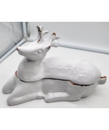 Ceramiche Virginia Vintage Italy Stag Deer Candy Trinket Dish  - $30.17 CAD