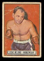 Vintage 1951 Ringside Boxing Card Topps #68 Steve Belloise Middleweight - £7.35 GBP