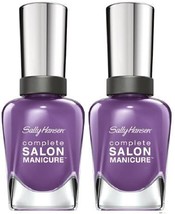 Sally Hansen Complete Salon Manicure #495 Fe Fi Fo Plum (Pack Of 2) - £15.41 GBP
