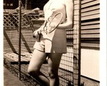 RPPC Movie Star Joyce Reynolds Publicity Photo w Badminton Racket Postcard - $19.75
