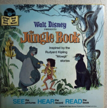 JUNGLE BOOK (1977) softcover book with 33-1/3 RPM record - $20.73 CAD
