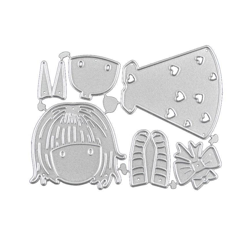 Girl Metal Cutting Die carbon steel Stencil for DIY Scrapbooking/photo a... - $4.26