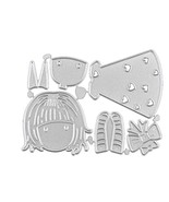 Girl Metal Cutting Die carbon steel Stencil for DIY Scrapbooking/photo a... - $5.94 CAD