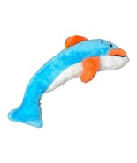 Vintage Superior Toy &amp; Novelty Co Blue Orange Dolphin Plush Stuffed Priz... - $19.24 CAD