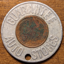 1957D Indianapolis Indiana IN Guarantee Auto Stores Good Luck Encased Ce... - $6.61