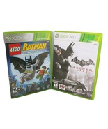Batman Lego &amp; Batman Arkham City Xbox 360 Bundle Lot of 2 - Fast Shipping - £11.38 GBP