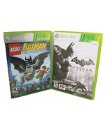 Batman Lego &amp; Batman Arkham City Xbox 360 Bundle Lot of 2 - Fast Shipping - $19.81 CAD