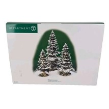  Department 56 Village Snowy Scotch Pines Accessories Set of 3 Trees 52615  - £11.79 GBP