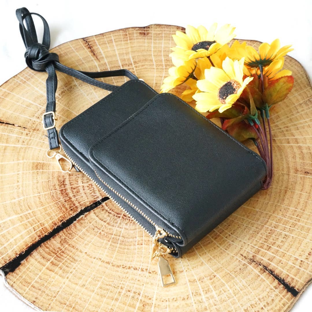 Black Crossbody Messenger Bag - $24.75