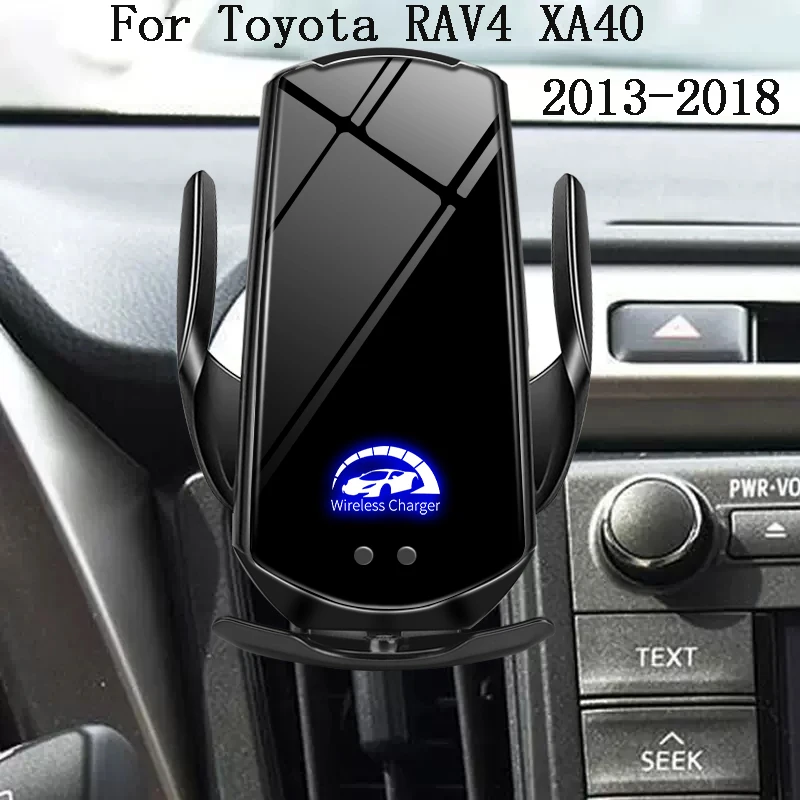 Car Phone Mount Holder For Toyota RAV4 XA40 2013-2018 Wireless Charging ... - £31.53 GBP