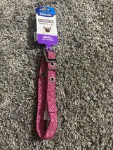 1 Ct Petmate Pink Geo Jacquard Small 1/2” X 10-14” Fashion Custom Fit Collar - $4.85