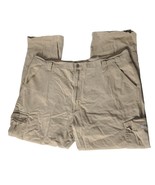 Wrangler Men&#39;s Cargo Pants Size 42/30 Relaxed Fit Straight Leg Solid Beige - €21,40 EUR