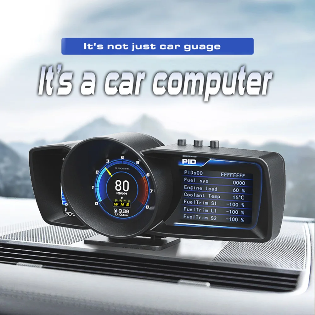 ALLOYSEED A600 Car HUD Dashboard Head Up Display Auto Gauge Alarm System Turbo - £51.73 GBP
