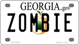 Zombie Georgia Novelty Mini Metal License Plate Tag - $14.95