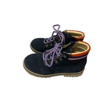 Mini Boden Girls Size 32 13 Hiking Boots Suede Leather Ankle Lace Tie up... - £30.28 GBP