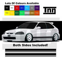 For Honda Civic Type R S ES EP FK FD FN EG Racing Stickers Stripes Decals 囹暢 - $39.99