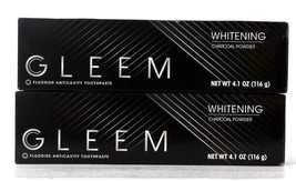 (2 Ct) Gleem Whitening Charcoal Powder Fluoride Anticavity Toothpaste 4.... - £14.20 GBP
