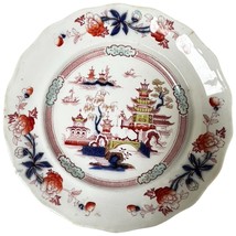 Antique English Burgess &amp; Leigh Tonquin Pattern Transferware Plate Chino... - $40.00