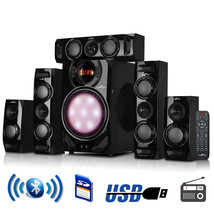 beFree Sound 5.1 Channel Surround Sound Bluetooth Speaker System in Black - $224.49