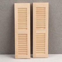AirAds Dollhouse DIY 1:12 Miniatures Louver Window Siding; 1 pair - £5.72 GBP