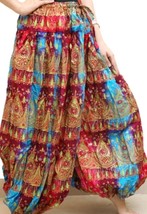TURQ ON SEDONA PRINT ATS REN FAIRE GYPSY PANTALOONS  - $79.19