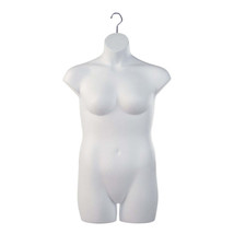 Ladies Plus Size Hanging Torso Form (White) Pack of 2 - $54.93