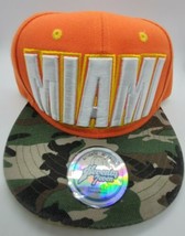 MIAMI Heat &quot;Collector&#39;s Edition&quot; Snapback Hat/Cap NBA, Camouflage *RARE* Vintage - £15.72 GBP