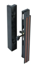 Black Mortise Surface Sliding Glass Door Handle NEW &amp; SEALED - £14.23 GBP