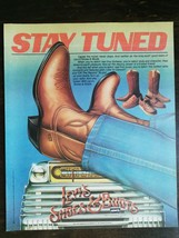 Vintage 1981 Levi&#39;s Shoes &amp; Cowboy Boots Full Page Original Ad  - 721 - $6.64