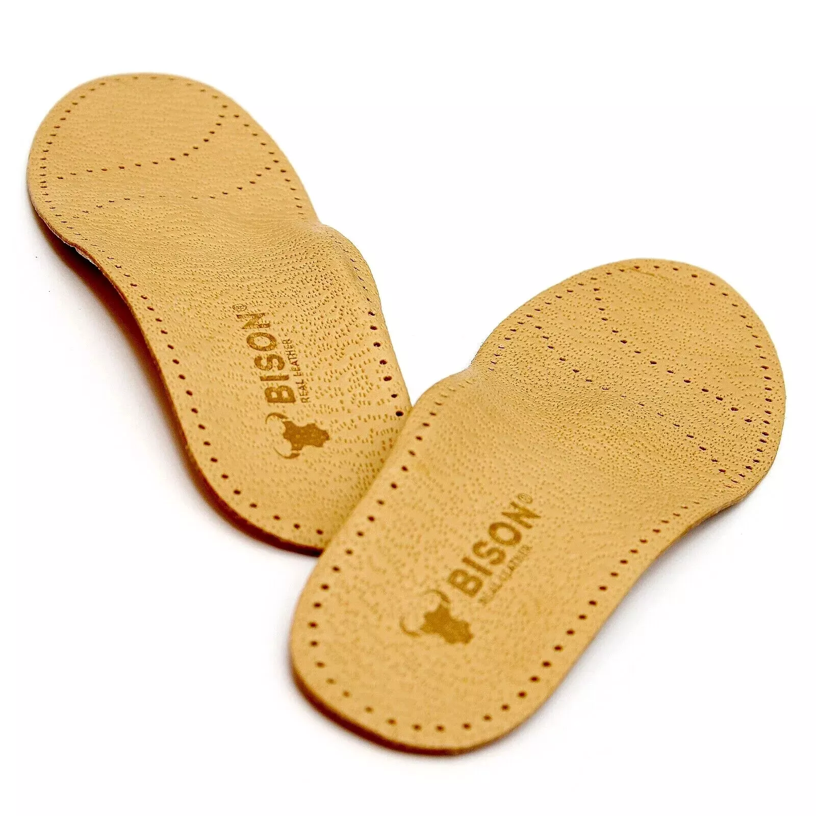 BISON INSOLES 43-44 size Orthotic Natural Leather Flat Feet Metatarsal A... - €12,79 EUR