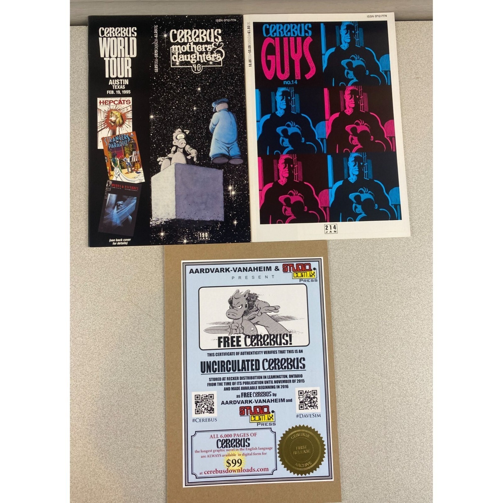 Cerebus Mothers And Daughters #40 And Guys #14 Uncirculated - $14.84