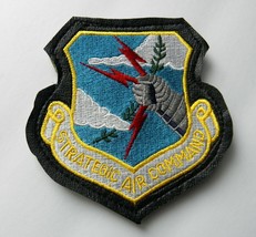 Strategic Air Command Usaf Pleather Trim Embroidered Patch 4 X 4.2 Inches Force - $10.99