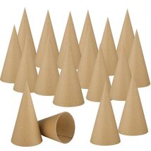 Zhanmai 3 Pc Paper Mache Cones 5.9x2.75in Cardboard Craft DIY Ornament - $63.98 MXN