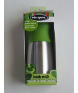 NIB Microplane Herb Mill #5101 Stainless and Green  Cuts Fresh Herbs - $17.00 CAD