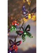 NEW LED Solar Fairy String Lights Butterfly Waterproof Outdoor Garden Mu... - $18.80