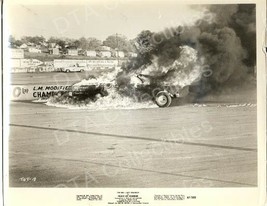 TRACK OF THUNDER-BURNING CAR-1967-8X10-NASCAR RACE FILM VF - $29.10