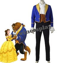 Beauty And The Beast Prince Adam Cosplay Costume Adult Men Halloween Suit - $88.50